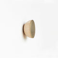Round Beech Wood & Brass Wall Hook