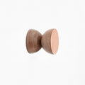 Geometric Walnut Wood & Copper Wall Hook